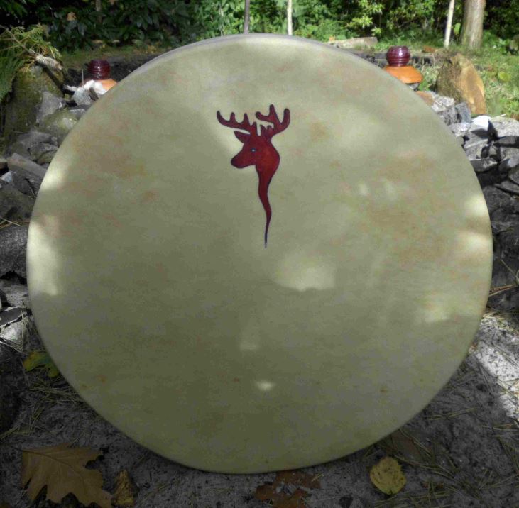 Deer Hide Drum 45cm >> ENTER